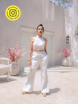 MONK & MEI - Nazm Pants- White