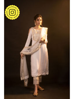 MONK & MEI - Emily Full Sleeve Kurta With Dupatta (Set of 3)
