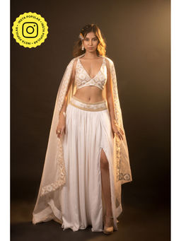 MONK & MEI - Layla Skirt And Blouse And Dupatta (Set of 3)