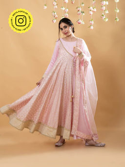 MONK & MEI - Satya Anarkali Blush Pink (Set of 2)