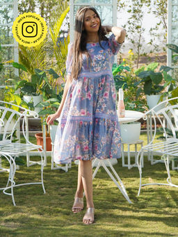 MONK & MEI - Mimosa Blue Dress