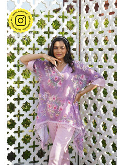 MONK & MEI - Daphne Kaftan Slip Lavender (Set of 2)
