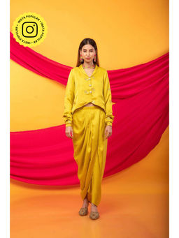 MONK & MEI - Yellow Gulab Dhoti