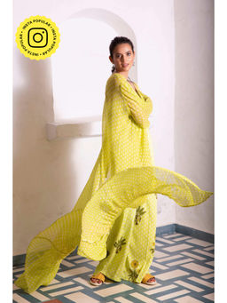 MONK & MEI - Lime Green Mannat Shrug