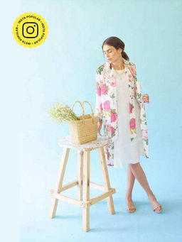 MONK & MEI - Spring Ivory Knee Length with Jacket with Jacket