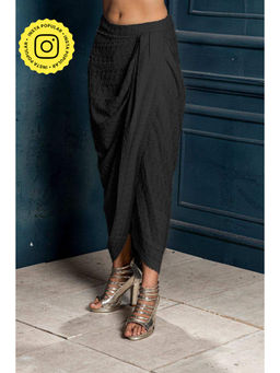 MONK & MEI - Mastani Embroidered Black Dhoti