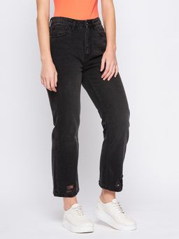 CAMLA - Barcelona Straight Ripped Black Denim