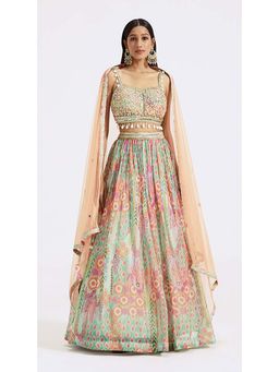 Basanti Kapde aur Koffee - Multicoloured Lehenga with Blouse and Dupatta