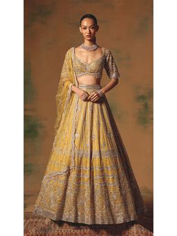 Basanti Kapde aur Koffee - The Glint Of Sunshine Lehenga with Blouse and Dupatta