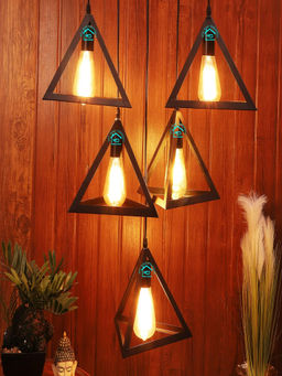 MFD HOME FURNISHING - Triangle Shape Hanging Light for Home Decor Bar Counter & Hotels & Malls