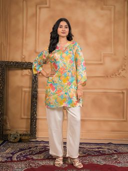 Zari Jaipur - Multicolour Floral Co-Ord Set