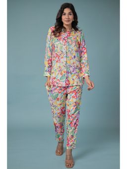 Zari Jaipur - Multicolour Floral Printed Co-Ord Set