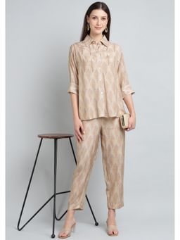 Zari Jaipur - Brown Printed Co-Ord Set