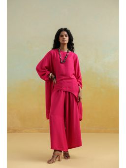 Zari Jaipur - Pink Cotton Silk Co-Ord Set