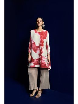 Zari Jaipur - Red Tie & Dye Printed Co-Ord Set
