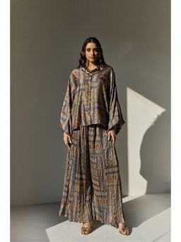 Zari Jaipur - Multicolour Silk Blend Co-Ord Set