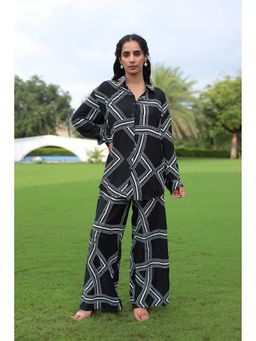 Zari Jaipur - Black Printed Co-Ord Set
