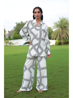 Zari Jaipur - White Printed Co-Ord Set