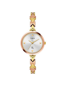 Timex - Fria Women Silver Round Dial Analog Watch - TWEL18306 (Medium)