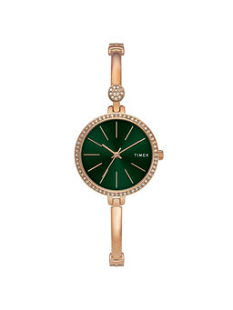 Timex - Fria Round 21mm Green Dial Analog Women Watch - TWEL18406
