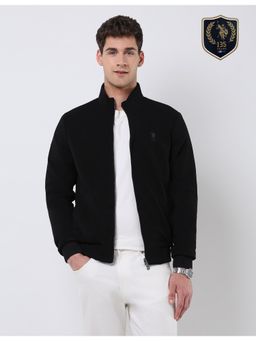 U.S. POLO ASSN. - Mens Solid Regular Fit Jacket - Black