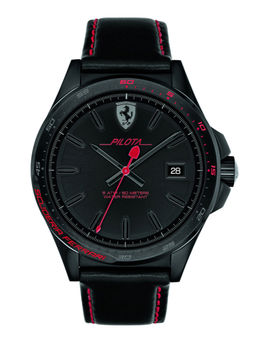 Scuderia Ferrari - Pilota 0830497 Black Dial Quartz Watch For Men