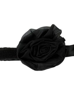 The Tie Hub - Black Flower Choker Bow Tie