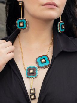 THE YV BRAND BY YASHVI VANANI - The Blue Brookcress Necklace