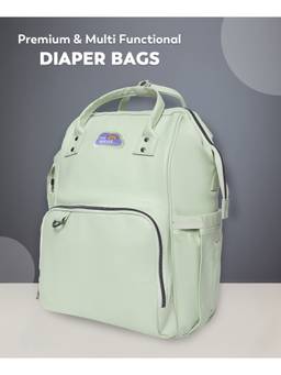 Mi Arcus - 100% Vegan Leather Printed Diaper Bag/ BackPack & Diaper Changing Sheet