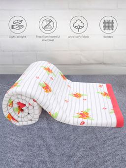 Mi Arcus - Printed White Baby Blanket