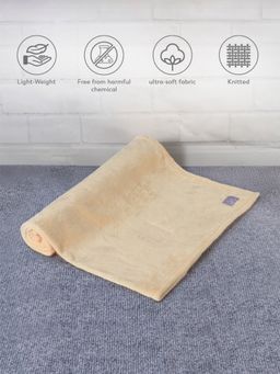 Mi Arcus - Ultra Soft Knitted Light Fur Plush Warm Blanket 1-3 Y - Peach