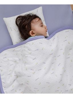 Mi Arcus - Printed White Baby Blanket