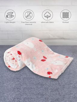 Mi Arcus - Ultra Soft Knitted Light Fur Plush Warm Blanket 2-4 Y - Green