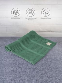 Mi Arcus - Premium Knitted Solid Ultra-Soft Blanket for 1-3 Years, 120x90 cm - Green