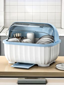 UMAI - Portable Kitchen Cupboard For Storage Dish Rack-White