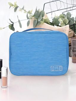 UMAI - 2 Compartments Polyester Travel Organizer- Blue