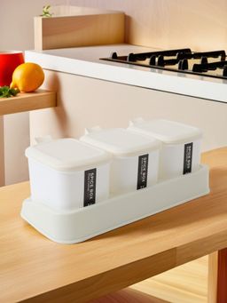 UMAI - Storage Jar- White- Set Of 3