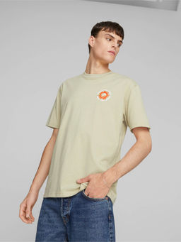 Puma - Downtown Graphic Mens Sage Green T-Shirt