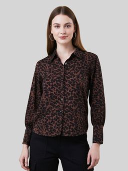 ANVI Be Yourself - Women Tailored Fit Animal Print Casual Shirt