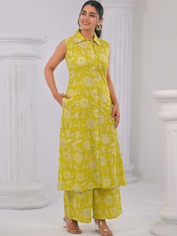 Autumnlane - Iti Canary Cotton Kurta and Pant (Set of 2)