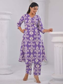 Autumnlane - Iti Orchid Cotton Kurta with Pant (Set of 2)