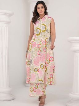 Autumnlane - Raagvi Blush Printed Cotton Kurta and Pant (Set of 2)
