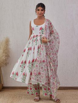 Autumnlane - Samragi Pearl Pure Cotton Premium Kurta and Pant with Dupatta (Set of 3)