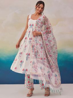 Autumnlane - Samragi Pearl Pure Cotton Premium Kurta and Pant with Dupatta (Set of 3)