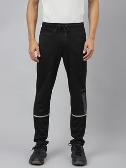 Alcis - Men Jet Black Anti Static Slim Fit Core Sports Training Track Pant