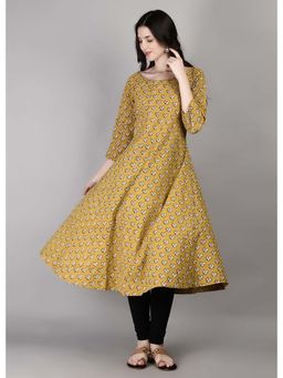 Palash - Green Block Printed Cotton Kurta