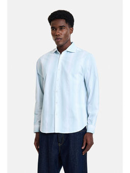 Snitch - Sky Blue Stripes Full Sleeves Regular Casual Shirt for Men