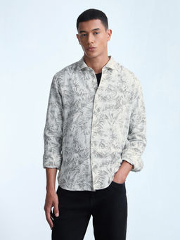 Flying Machine - Men'S Tropical Printed Regular Fit Shirt