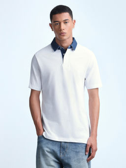 Flying Machine - Men'S Solid Regular Fit Polo T-Shirt