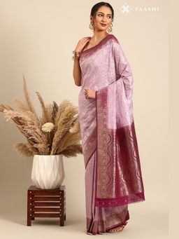 Taashi - Mauve Halo Saree